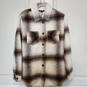 Women's brand new with tags Charlie B. plaid shacket